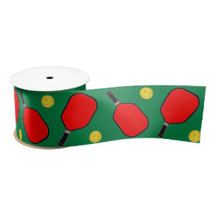 Pickleball Christmas Holiday Gifts Satin Ribbon