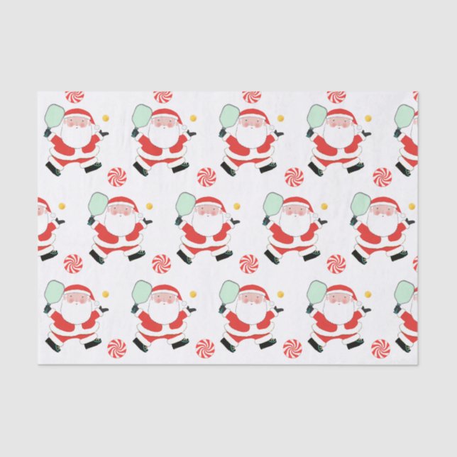 Pickleball Christmas Holiday Gifts Tissue Paper (Front)