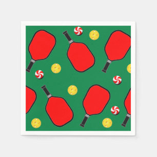 Pickleball Christmas Holiday Party Napkin