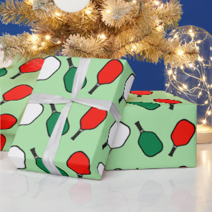 Pickleball Christmas Holiday Wrapping Paper