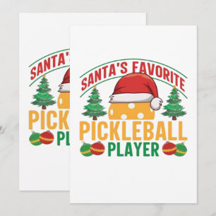 Pickleball Christmas  Invitation