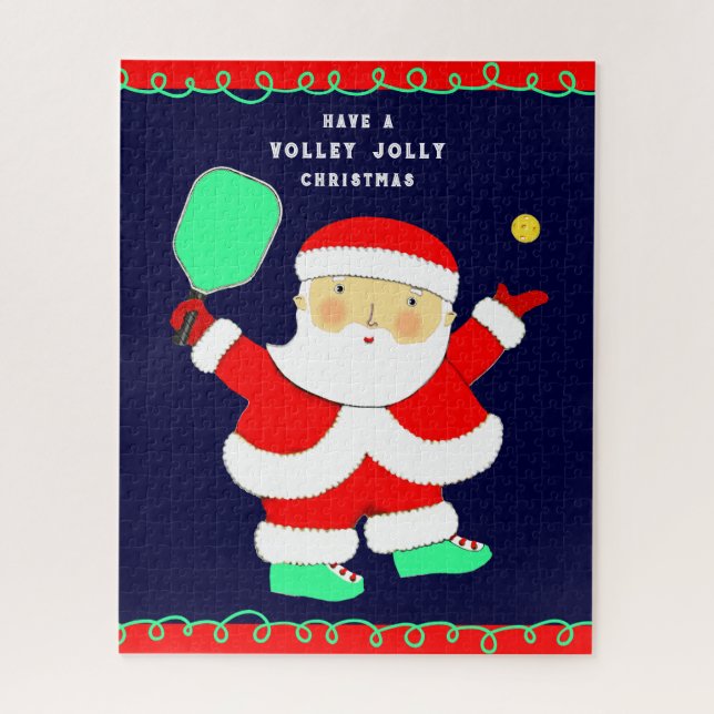 Pickleball Christmas Jigsaw Puzzle (Vertical)