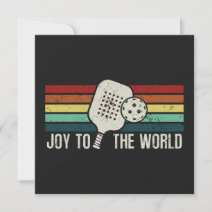 Pickleball Christmas Joy To The World Holiday Card