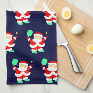 Pickleball Christmas Kitchen Towel