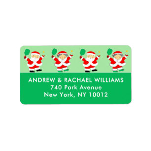 Pickleball Christmas Label