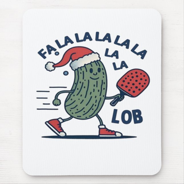 Pickleball Christmas Mouse Pad (Front)