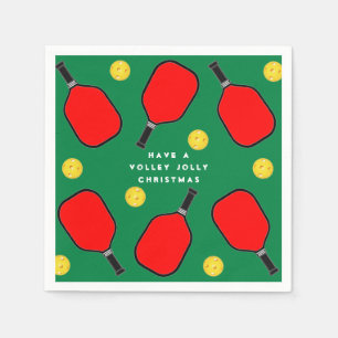 Pickleball Christmas Party Napkin