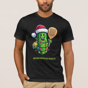 Pickleball Christmas Pickle Santa Sports Lover T-Shirt