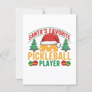 Pickleball Christmas  Postcard