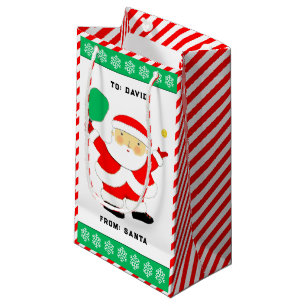 Pickleball Christmas Small Gift Bag