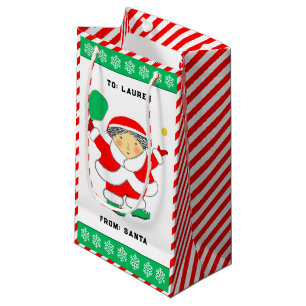 Pickleball Christmas Small Gift Bag