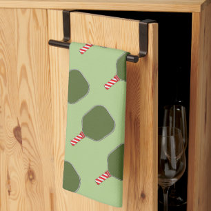 Pickleball Christmas Tea Towel