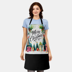 Pickleball Christmas themed Apron