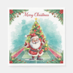 Pickleball Christmas themed Napkin