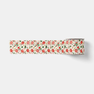 Pickleball Christmas themed Satin Ribbon