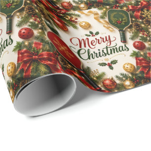 Pickleball Christmas themed Wrapping Paper