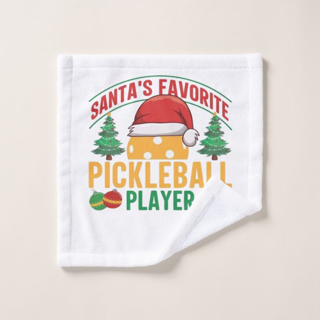 Pickleball Christmas  Wash Cloth (Wash Cloth)