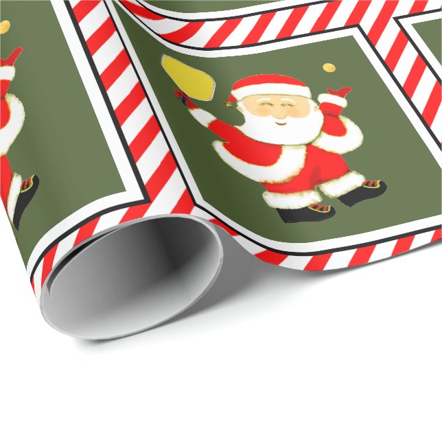 Pickleball Christmas Wrapping Paper (Roll Corner)