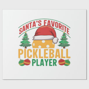 Pickleball Christmas Wrapping Paper