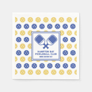 Pickleball Club Backyard Pickle Court Custom Text Napkin