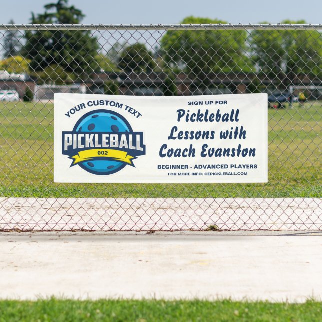 Pickleball Club, Coach, Pickleball Lessons Clinic  Banner (Insitu)