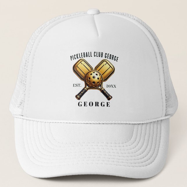 Pickleball Club George Trucker Hat (Front)