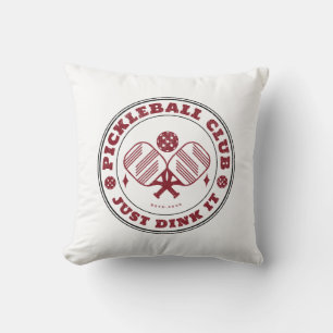 Pickleball Club Just Dink It Vintage Cushion