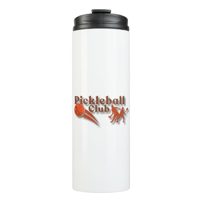 Pickleball Club Logo - Custom Gear & Gifts Thermal Tumbler (Front)