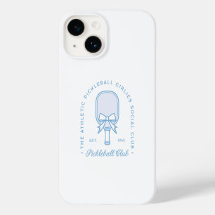 Pickleball club pastel blue aesthetic girls Case-Mate iPhone 14 case