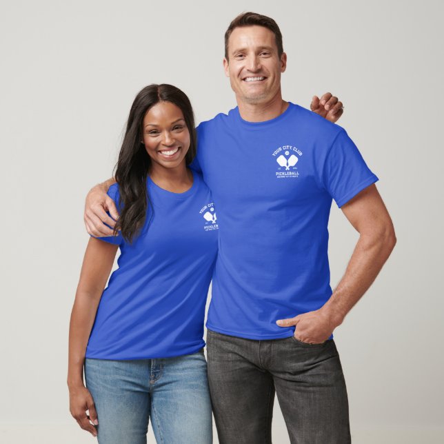 Pickleball Club Pickleball Paddle & Ball Custom T-Shirt (Unisex)