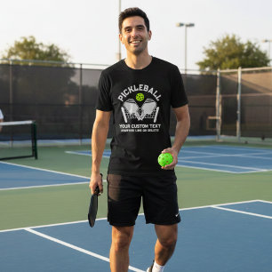 Pickleball Club Pickleball Paddle & Ball Custom T-Shirt