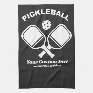 Pickleball Club Pickleball Paddle & Ball Custom Tea Towel