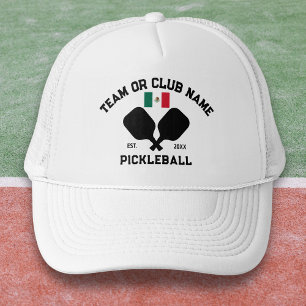 Pickleball Club Team Mexico Mexican Flag Custom Trucker Hat