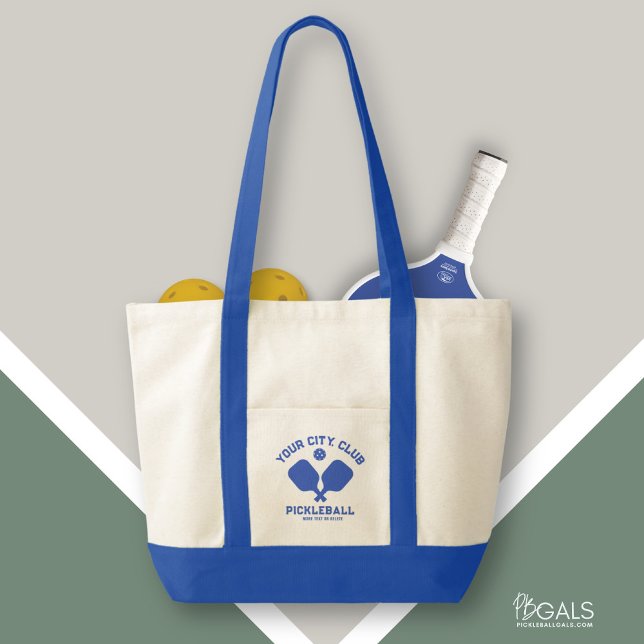 Pickleball Club Team Player Custom Pickle Gift Tote Bag (Creator Uploaded)