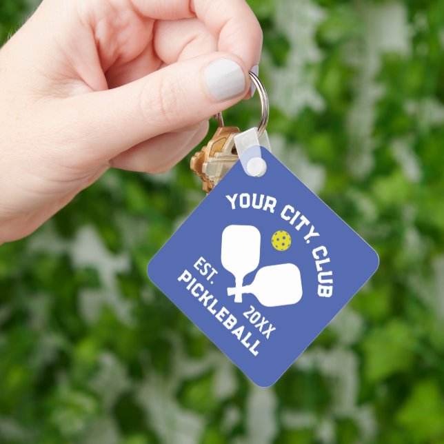 Pickleball Club Team Player Custom Pickler Gift Key Ring (Hand)