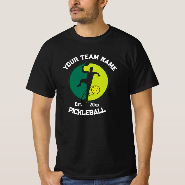 Pickleball Club Team Player Pickler Custom T-Shirt (Front)