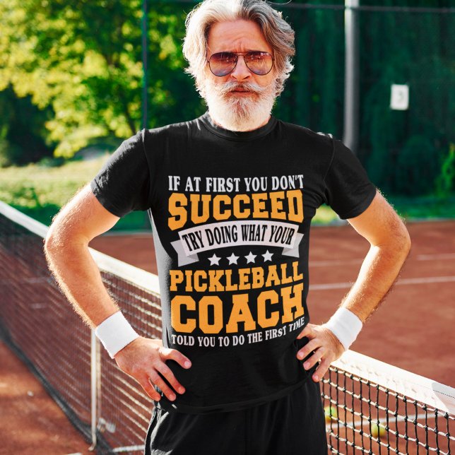 Pickleball Coach Funny Saying Pickle Sport T-Shirt (Creator Uploaded)
