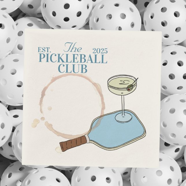 pickleball cocktail napkin (Creator Uploaded)