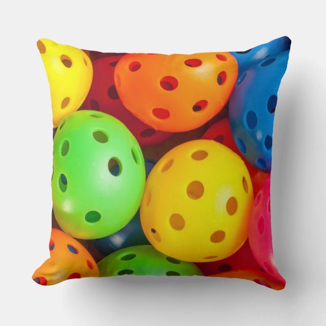 Pickleball Colourful Cushion (Front)