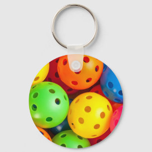 Pickleball Colourful Key Ring