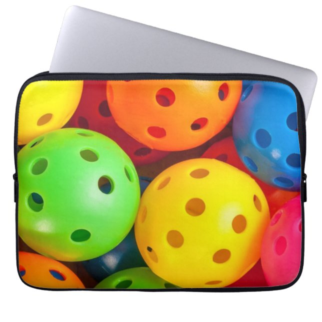 Pickleball Colourful Laptop Sleeve (Front)