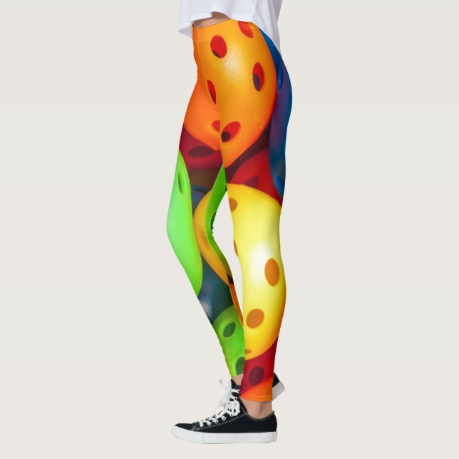 Pickleball Colourful Leggings (Left)