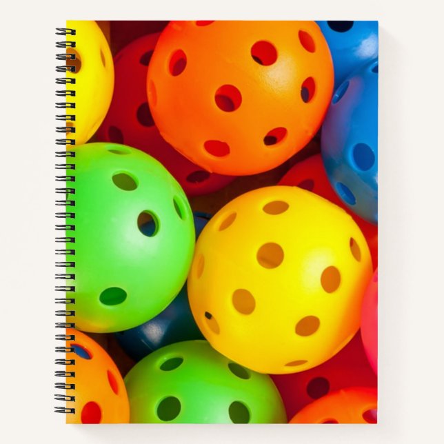 Pickleball Colourful Notebook (Front)