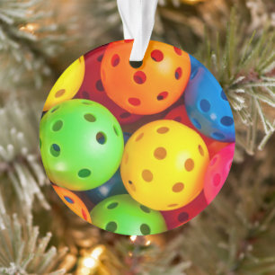 Pickleball Colourful Ornament