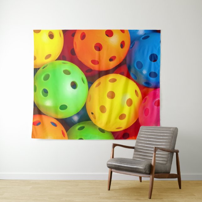 Pickleball Colourful Tapestry (In Situ (Horizontal))