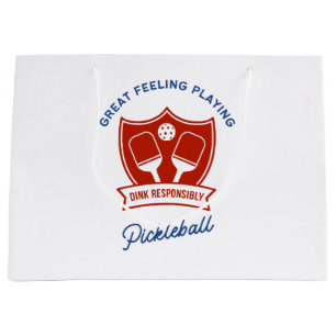 Pickleball cool design to wear large gift bag