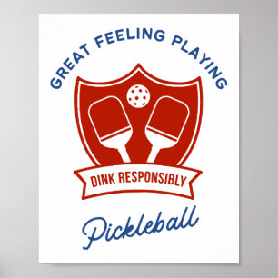 Pickleball cool design to wear poster