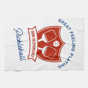 Pickleball cool design to wear tea towel