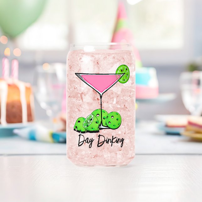 Pickleball Cosmo Cocktail Day Dinking Can Glass (Insitu (Birthday))