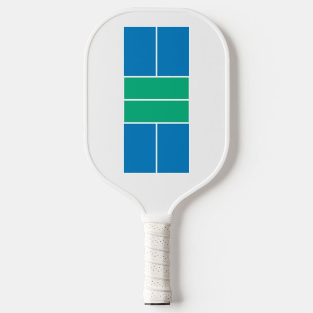 Pickleball Court Diagram White Coach Name Pickleball Paddle (Front)